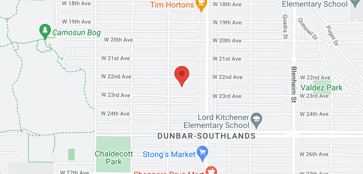 map of 3868 W 23RD AVENUE
